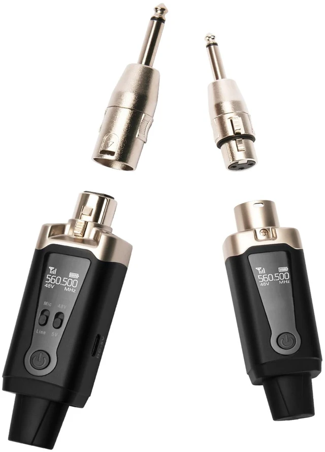 Main image of M2 UHF Wireless XLR Mic Transmitter & Receiver, 16 Channels | For dynamic microphones; supports 9-24V phantom power and works with audio mixers and PA speakers