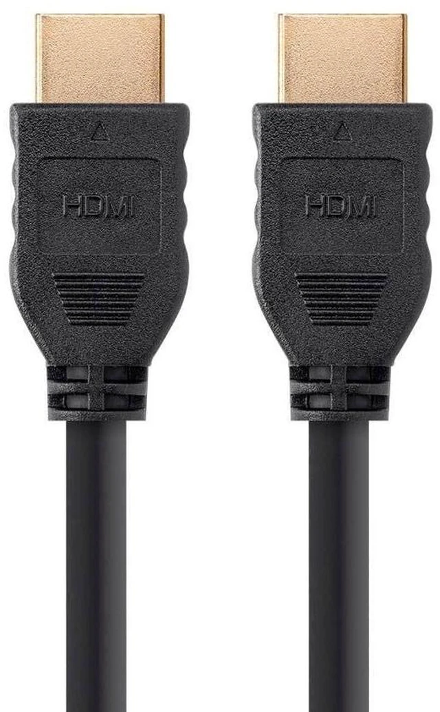Main image of Monoprice 4K High Speed HDMI Cable - 4K@60Hz, 18Gbps, HDR, CL2 in-Wall Rated, No Logo, 6ft, Black - Pack of 5