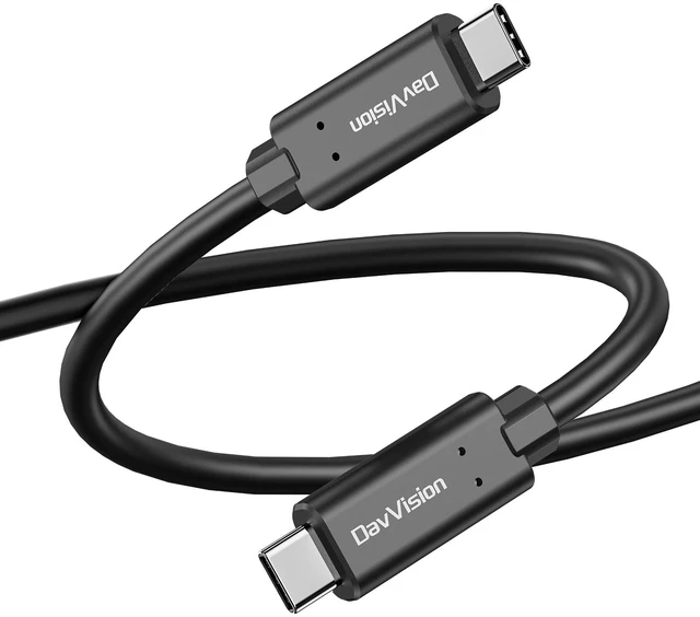 Main image of DavVision USB C Fiber Optic Cable 16.4FT Bidirectional Transmission, 10Gbps&PD 60W USB 3.2 Gen2 Tether Cable for Canon/Sony/Nikon,Ultra Slim & Soft for 4K Camera,Webcam,VR/AR,Video Conference