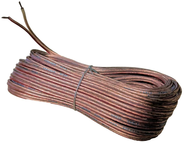 Main image of IMC Audio 14 AWG Speaker Wire, 14 Gauge Speaker Wire Cable (200 Ft, 200 Feet) Great Use for Home Theater Speakers and Car Audio Car Speakers Clear 14g Cables 14 gauge speaker wire Copper Clad Aluminum