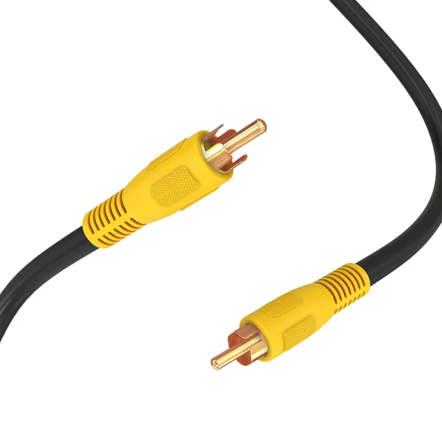 Alt view image 5 of 6 - Cmple - RCA Subwoofer Cable 100 ft Digital Coaxial Audio Cable Composite Audio/Video Cord 1-RCA Cable Male to Male Coaxial RCA Cables for Home Theater, Rear View Parking Camera