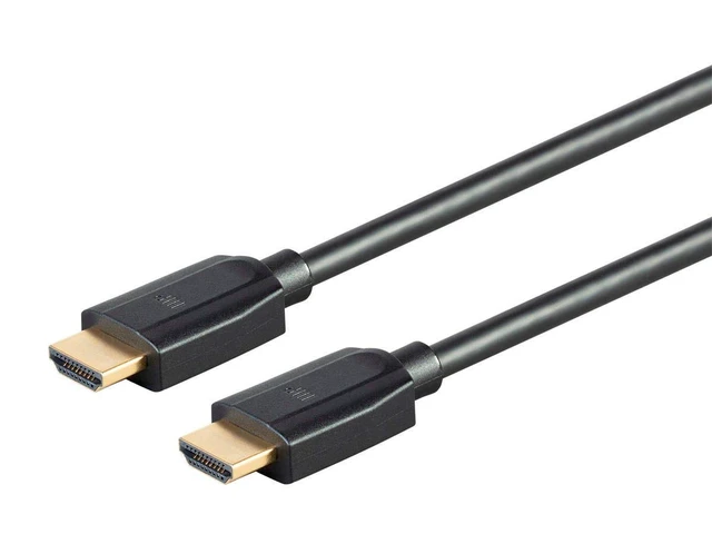 Alt view image 2 of 3 - Monoprice 8K Ultra High Speed HDMI Cable - HDMI 2.1, 8K@60Hz, 4K@120Hz, 48Gbps, HDR, VRR, 6ft, Black - 3 pack