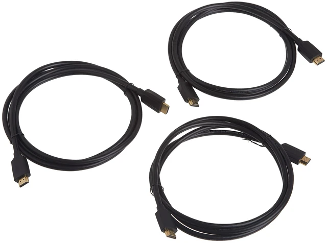 Main image of Monoprice 8K Ultra High Speed HDMI Cable - HDMI 2.1, 8K@60Hz, 4K@120Hz, 48Gbps, HDR, VRR, 6ft, Black - 3 pack