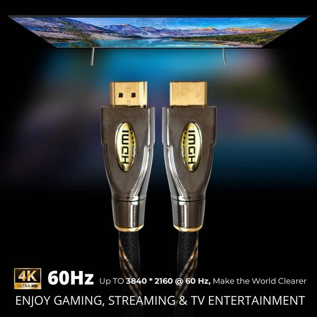Alt view image 6 of 7 - Master Cables 10 Metre (32ft) High Speed HDMI Cable 4K Ultra HD, HDR, Gold-Plated Connectors Extra Long HDMI Lead for TV, Streaming Devices, Consoles & Projectors
