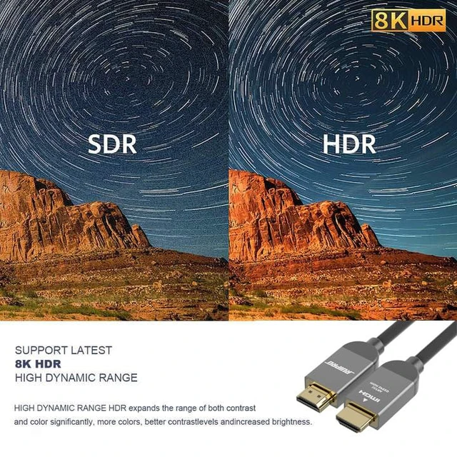 Alt view image 3 of 7 - Ultra High Speed HDMI 2.1 Cable, 48Gbps, 8K60, 4K120, HDR, eARC,16FT | Ideal for Gaming, Home Theater and 8K Entertainment Setups, Connects PS5, Xbox Series X, PCs, TVs, Projectors & AV Receivers