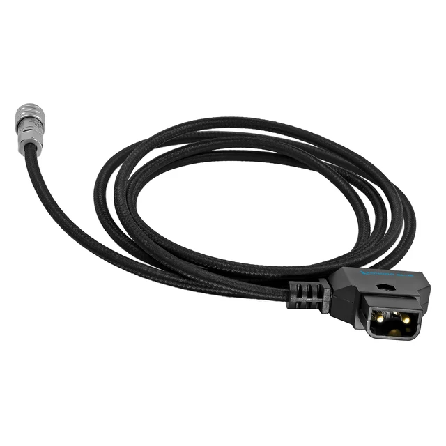Alt view image 3 of 4 - KONDOR BLUE | 48" D-Tap/P-Tap to 2-Pin Weipu Style Braided Power Supply Cable | Compatible with Many DC Plug Battery Options Including BMPCC 4K/6K | Black