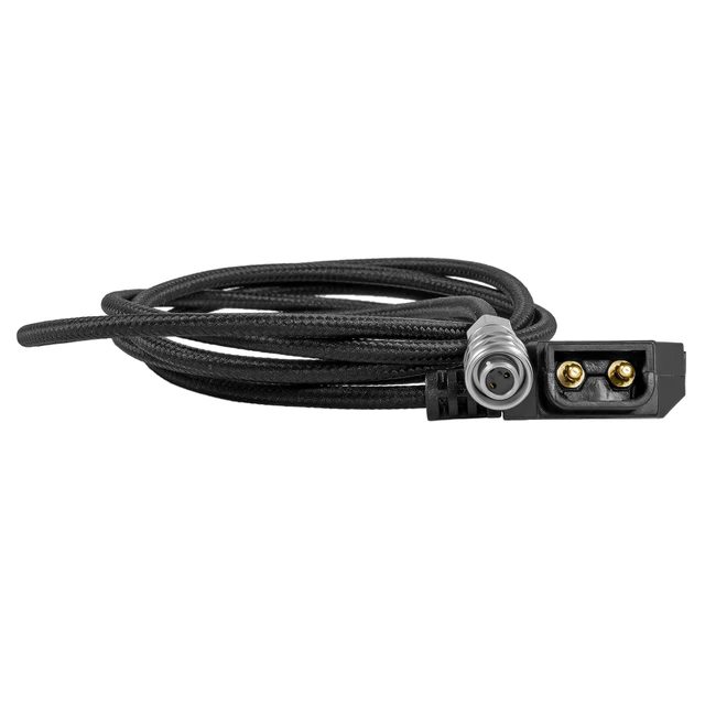 Alt view image 4 of 4 - KONDOR BLUE | 48" D-Tap/P-Tap to 2-Pin Weipu Style Braided Power Supply Cable | Compatible with Many DC Plug Battery Options Including BMPCC 4K/6K | Black