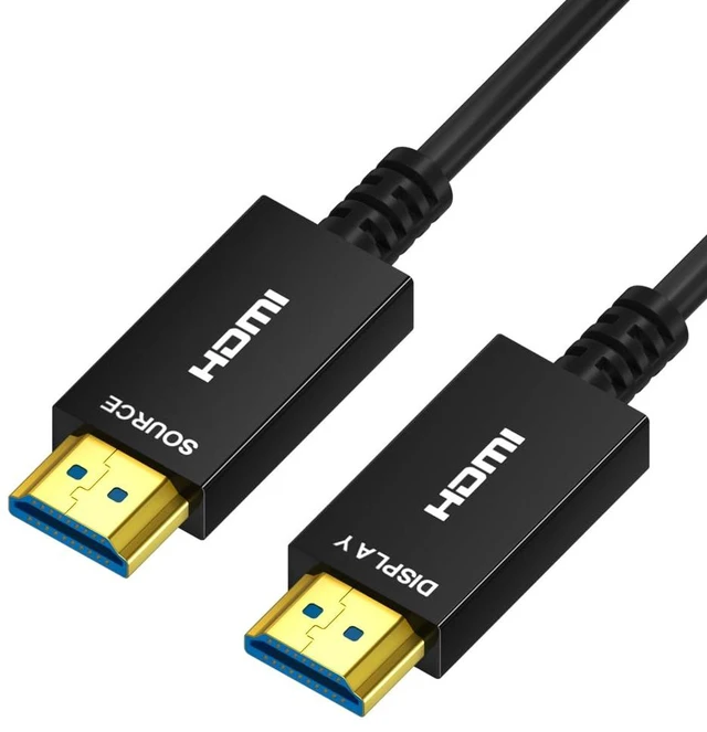 Main image of Kirzi 8K HDMI Fiber Optic Cable 30ft, 4K120 8K@60Hz HDMI 2.1 Cable, 48Gbps Ultra High Speed Slim HDMI Optical Audio Cable HDMI Cord, eARC HDR10 HDCP 2.2 Compatible with PS5 Xbox TV Projector