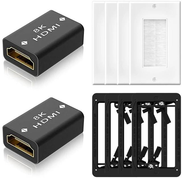 Main image of LEENUE Coupler 8K, Female to Female 2.1 HDMI Adapter, HDMI Connector 8K HDR Extender for HDTV @60Hz / 4K@120Hz, Single Gang Cord Hider for TV Home Theater System