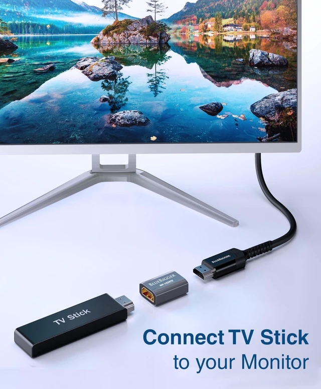 Alt view image 5 of 7 - BlueRigger 8K HDMI Coupler - 2 Pack (8K 60Hz, 3D, Female to Female Adapter, 2.1 HDMI Extender, Union Connector) - Compatible with HDTV, Gaming Console, Monitor, Laptop, Projector, TV Box