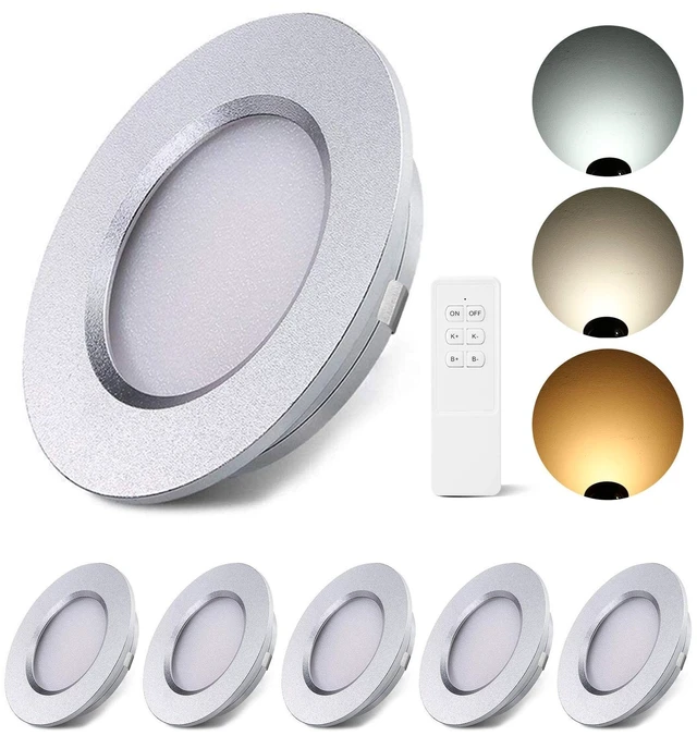 Main image of ALOVECO LED RV Ceiling Interior Lights, 12V LED Lights for RV 2700-6000K 12V Recessed Lights Remote Control Dimmable Waterproof Camper Interior Lighting for Boat Motorhome Yacht 6 Packs