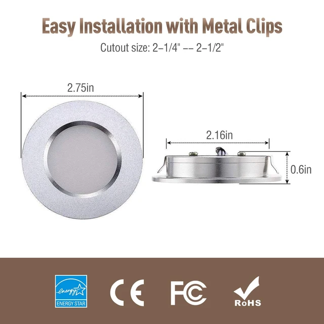 Alt view image 5 of 6 - ALOVECO LED RV Ceiling Interior Lights, 12V LED Lights for RV 2700-6000K 12V Recessed Lights Remote Control Dimmable Waterproof Camper Interior Lighting for Boat Motorhome Yacht 6 Packs