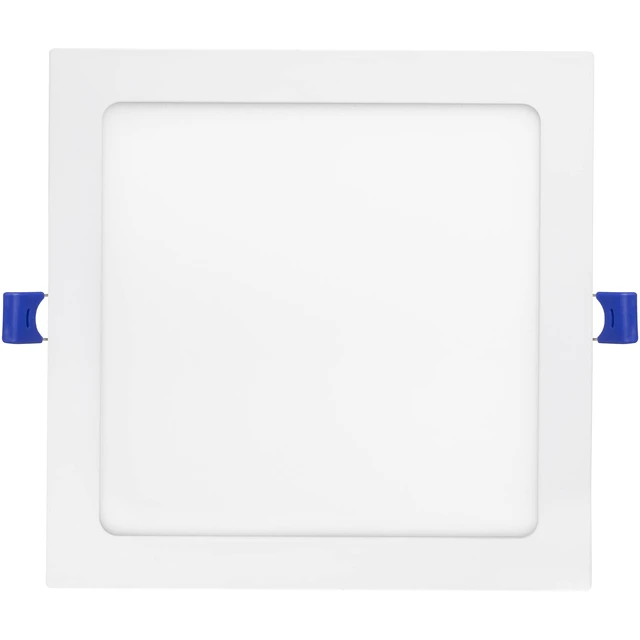 Alt view image 2 of 7 - Maxxima 8 in. 5 CCT Square Slim Recessed LED Downlight, 1600 Lumens, White | Color Selectable 2700K/3000K/3500K/4000K/5000K, Flat Panel Dimmable Light Fixture, Canless with J-Box Included