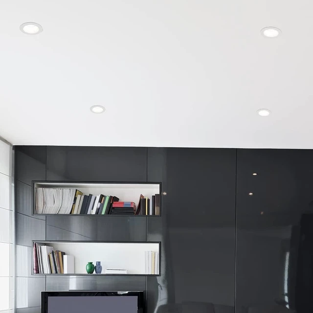 Alt view image 4 of 7 - Maxxima 4" Anti-Glare LED Downlight Canless, 1200 Lumens, 5 CCT, White | Color Temperature Selectable 2700K/3000K/3500K/4000K/5000K, Dimmable Recessed Fixture, IC Rated, 90 CRI, J-Box Included