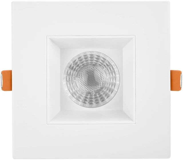 Alt view image 3 of 7 - Maxxima 4" Anti-Glare LED Square Downlight, 1200 Lumens, 5 CCT, White | Color Temperature Selectable 2700K/3000K/3500K/4000K/5000K, Dimmable Recessed Fixture, IC Rated, 90 CRI, J-Box Included