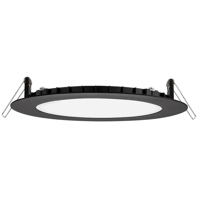 Alt view image 7 of 7 - Juno 6 Inch LED Recessed Light, 5CCT, Ultra-Thin Flat Trim, Black, 6-Pk | 6 Inch Matte Black Round Wafer Downlights, 5-in-1 Switchable White Color Temperature, 120V, 6-Pack (WF6 SWW5 90CRI CP6 MB M2)