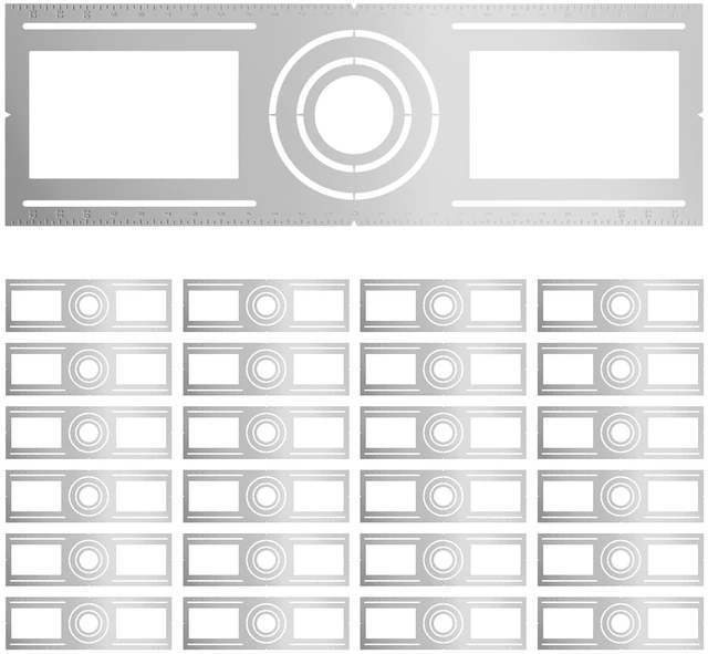 Main image of Amico 24 Pack 26 Inch New Construction Mounting Plate, Wafer Light Bracket | Round Hole 3/4/6 Inch Flat Galvanized Steel Wafer Light Rough in Plate for LED Recessed Lighting Housing