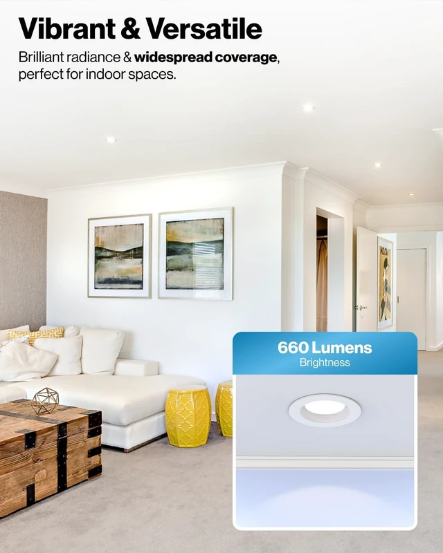 Alt view image 3 of 6 - Sunco 10 Pack 4 Inch LED Recessed Lights, Smooth Retrofit, 5CCT, Dimmable | 11W, 660 lumens, 2700K-5000K selectable; E26 adapter and TP24 connector for 4-inch recessed cans, Dimmable -UL