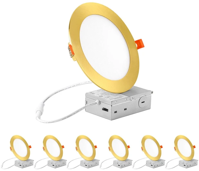 Led Light Recess ZYC recessed Lighting 6 inch - 12W 1100LM High Brightness,5CCT 2700K ...