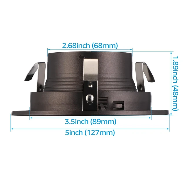 Alt view image 2 of 7 - TORCHSTAR 6-Pack 4 Inch Recessed Light Trim, Oil Rubbed Bronze | Full Metal, Step Baffle, 4 Inch Can Light Trim for PAR16, PAR20, BR20, Anti Glare, Fit Halo/Juno Remodel Recessed Housing