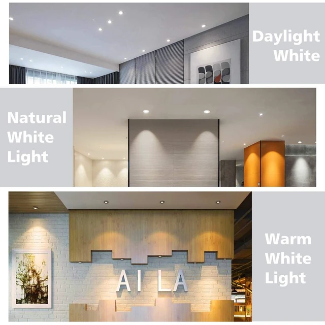 Alt view image 7 of 7 - 2 Inch LED Downlight, Recessed Lighting Dimmable Ceiling Light, 3W, 5500K Daylight White, CRI80 with LED Driver(35W Halogen Equivalent), 4 Pack