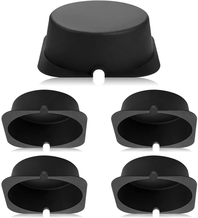 Main image of Tuanse 5 Pcs Recessed Light Covers, 8.6 x 8.6 x 4 Inch, Black | Fire Resistant Can Light Covers for 4, 5 and 6 Inch Recessed Lights, Attic Use, Reduce Heat Loss and Air Leakage