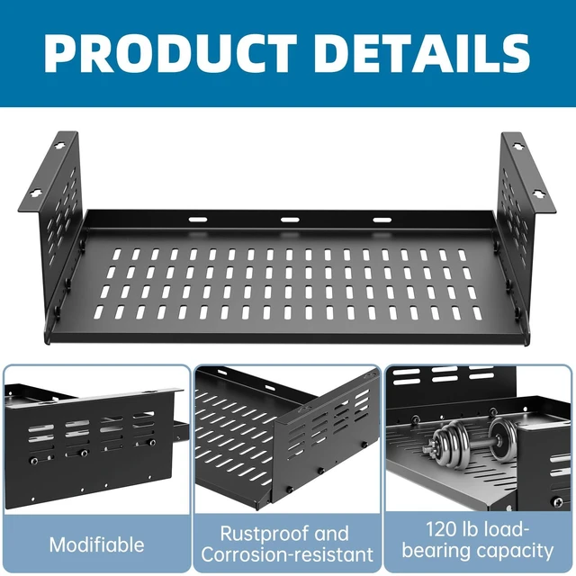 Alt view image 3 of 7 - Fixirons PC Holder Under Desk,Under Desk Computer Mount for Small Form Factor SFF Computers and PCs,Compatible with PlayStation 4, PS4 Slim, PS4 Pro,Gaming UnderDesk L17.3 x H 4" x D 12"
