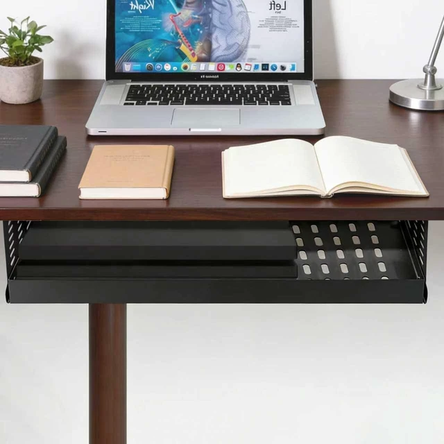 Alt view image 6 of 7 - Fixirons PC Holder Under Desk,Under Desk Computer Mount for Small Form Factor SFF Computers and PCs,Compatible with PlayStation 4, PS4 Slim, PS4 Pro,Gaming UnderDesk L17.3 x H 4" x D 12"