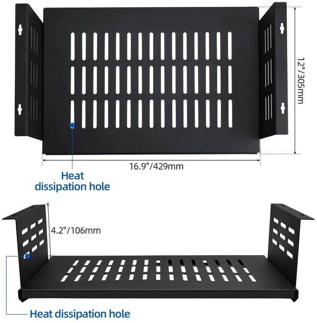 Alt view image 3 of 7 - Patioer Under Desk Computer Mount or Small Form Factor Computers SFF and PCs, Fit for Laptop PlayStation 4 PS4 Slim PS4 Pro Gaming (16.9" W x 4.2" H x 12" D)
