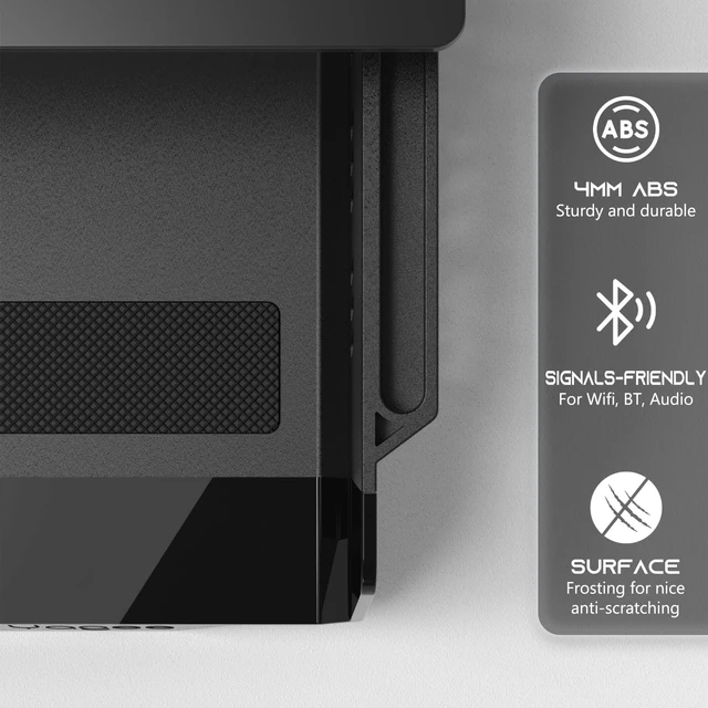 Alt view image 6 of 7 - YaGee Under Desk Shelf, 2 Pack, Self-Adhesive Device Storage, Great Desktop Organizer Drawer for Work Stations, Stand Up Desks, Gaming Battlestations with Cable Management Raceway