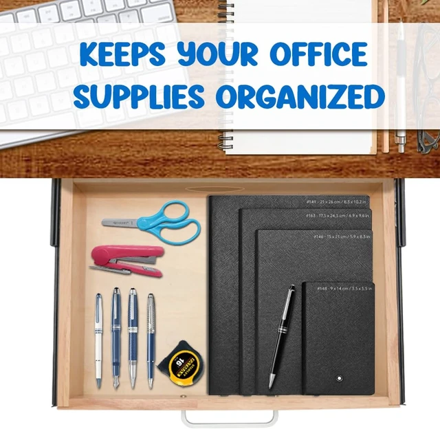Alt view image 4 of 6 - Under Desk Drawer Storage Organizer - Wooden Mounted Sliding Pull-out Drawer, Hidden Desktop Organizer for Office