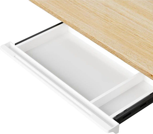 Main image of Under Desk Mounted Sliding Drawer to pull out, Attachable Desk Pencil Drawer Ball-Bearing Slides