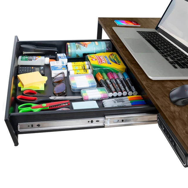 Main image of Large 23.6 Inch Under Desk Drawer Slide Out, Pencil Drawer, Undermount Desk Drawer, Under Counter Drawers, Attachable Desk Drawer, Drawer For Under Desk, Undermount Drawer, Under Desk Pull Out Drawer