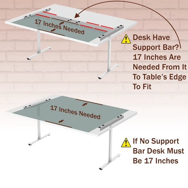 Alt view image 5 of 7 - Large 23.6 Inch Under Desk Drawer Slide Out, Pencil Drawer, Undermount Desk Drawer, Under Counter Drawers, Attachable Desk Drawer, Drawer For Under Desk, Undermount Drawer, Under Desk Pull Out Drawer