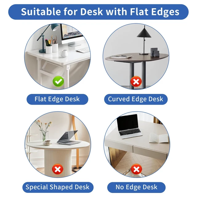 Alt view image 4 of 7 - LUKETURE Desk Side Storage,11-4/5" Power Strip Cable Management Tray | 2-in-1 Steel Laptop Stand with Cable Organizer, no drilling. Built-in cable tray hides cords. Holds 22 lbs, Office and Home