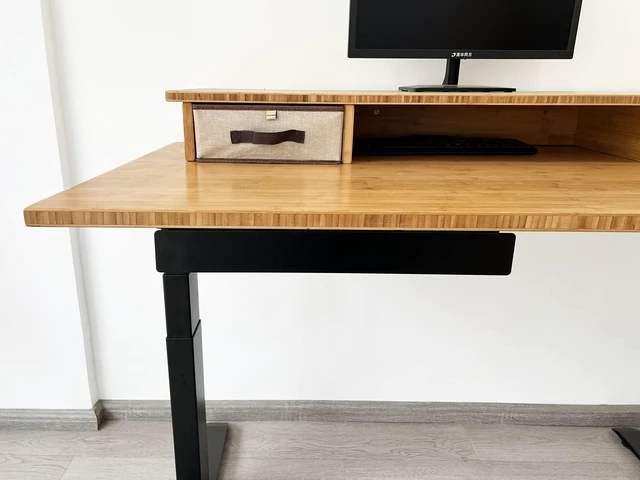 Alt view image 5 of 7 - VWINDESK 19 inch Slim Under Desk Pull-Out Storage Office Mounted Sliding Metal Drawer for Standing Desk,Black