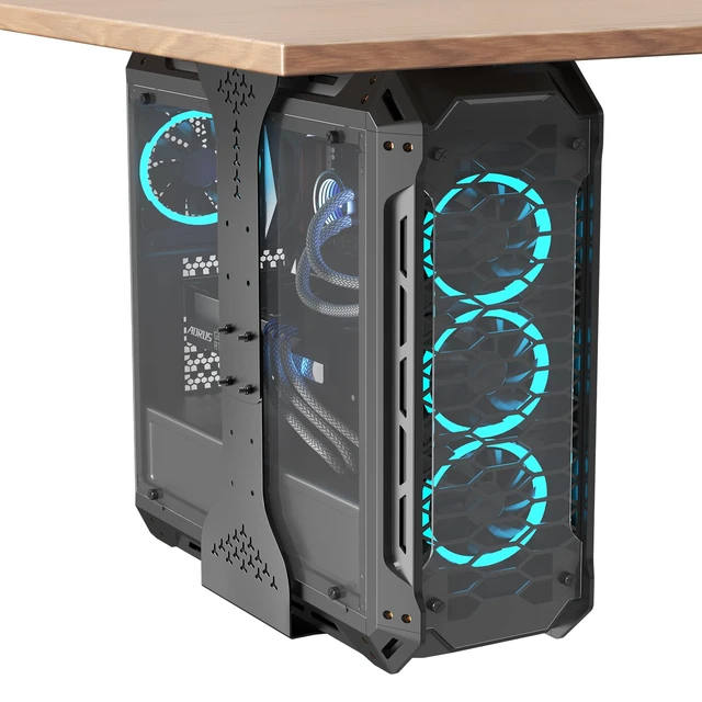 Small Computer Tower Desk PUTORSEN Under Desk PC Mount, 7.9-13.4 Width Range, up to 77 lbs | with ...