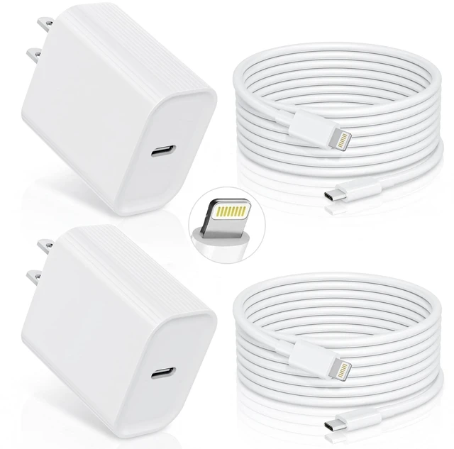 Main image of iPhone Charger Fast Charging,iPhone Fast Charger 2Pack Type C Fast Charger Block Plug Adapter 6FT USB-C to Lightning Cable Cord for iPhone14/13/13 Pro/12 Pro/12 Pro Max/11/Xs Max/XR/X/SE,iPad,AirPods