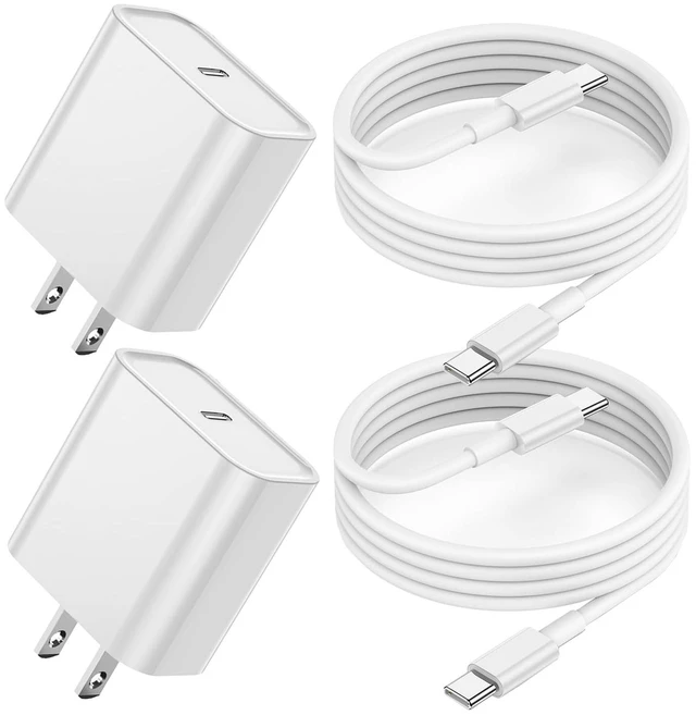 Main image of USBC Charger for iPhone 17/16/15 Charger Fast Charging,2Pack 20W Apple Plug | 2Pack 20W Apple Fast TypeC Wall Chargers USBC Charging Cable Cord for iPhone17 Pro Max/Air/16 Pro/15Plus/iPad Pro/Air/Mini