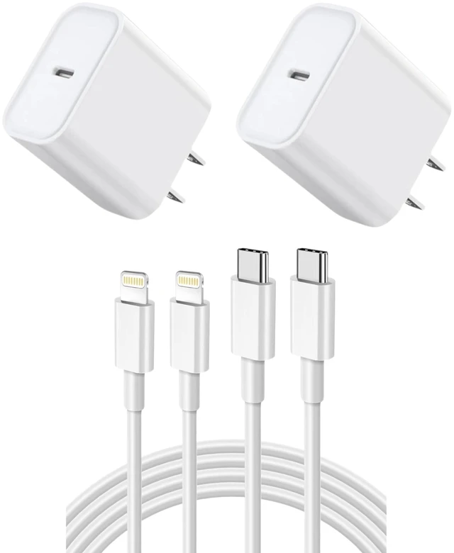 Main image of 2Pack iPhone Charger Fast ChargingApple MFi CertifiedPD Apple USB C Block |Charger with 3FT USBC to Lightning Charging Cord,Apple Lightning Charger for Apple iPhone 14 Pro Max/14/13/12/11/10/8/7/XR/XS