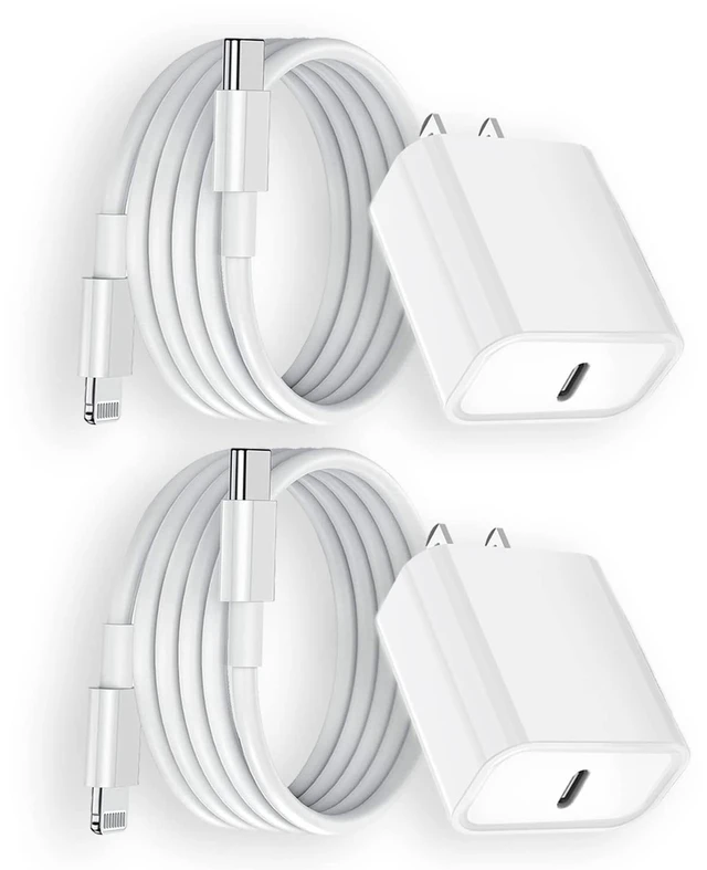 Main image of iPhone Fast Charger,Fast Charger iPhone 2Pack 20W USBC Wall Charger Block | TypeC Power Adapter Lightning Cable Cord Fast Charging Plug Apple Chargers for iPhone 14 Pro/13/12 Pro Max/XS/XR/X/8/SE/iPad