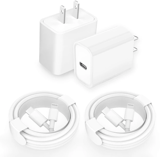 Main image of iPhone 14 13 Charger 2Pack 20W Fast Charging Type C Block (MFI Certified) | Rapid Speed USBC Wall Charger Lightning Cable Cord Apple Chargers for iPhone 14 Pro Max 14 Plus 13 12 11 Pro SE XS XR X iPad