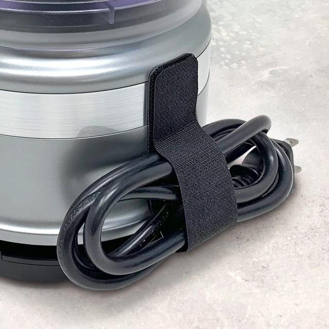 Alt view image 2 of 7 - Cable Clams by Wrap-It Storage - 3" (24-Pack) Black | Cord Organizer for Appliances Strips with Adhesive for Office Organization and to Hide TV, Desk, or PC Cord Management