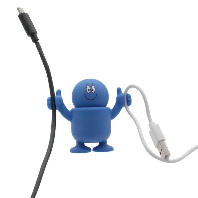 Alt view image 7 of 7 - Cable Guy Cord Holder Set of 4, Silicone Cable Organizer with Sticky Feet, Removable & Repositionable