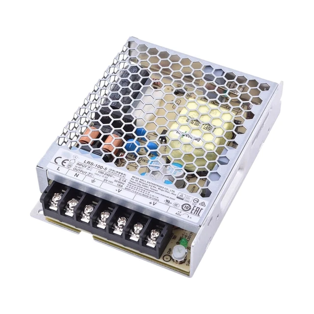 Alt view image 6 of 7 - LRS-100-5 5V 20A 100W Single Output Power Supply - High Efficiency, 5G Vibration Resistance, Wide Input Voltage for Industrial Automation
