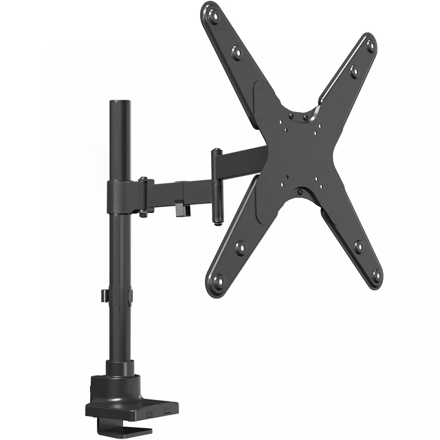 Main image of VIVO Ultra Wide Monitor and TV Desk Mount for up to 55 inch Screens, Single Television Stand with Articulating Arm, Holds up to 44 lbs, Max VESA 400x400mm, Black, STAND-V155D