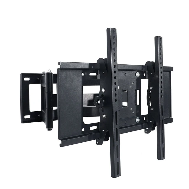 Alt view image 7 of 7 - Henxlco Dual Arm Articulating Full Motion Tilt TV Wall Mount Swivel Bracket for Most 32 37 40 42 46 47 50 52 55 65", Some up to 70" Flat Screen Panel Plasma LCD LED TV with VESA up to 600x 400mm
