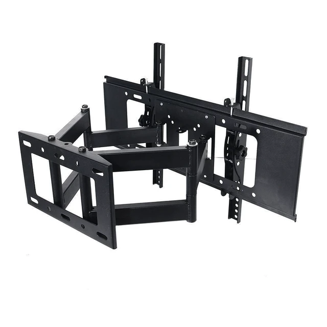 Alt view image 6 of 7 - Henxlco Dual Arm Articulating Full Motion Tilt TV Wall Mount Swivel Bracket for Most 32 37 40 42 46 47 50 52 55 65", Some up to 70" Flat Screen Panel Plasma LCD LED TV with VESA up to 600x 400mm