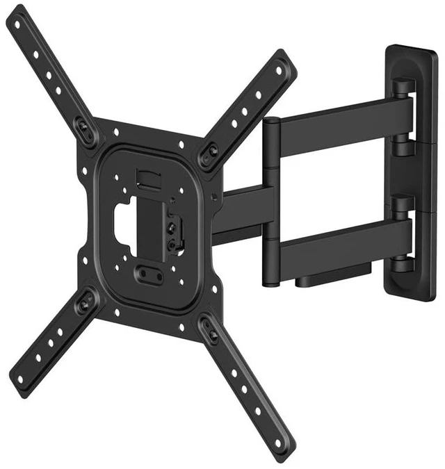 Main image of Monoprice Full Motion Single-Stud TV Wall Mount Bracket For 23" To 60" TVs up to 77lbs, Max VESA 400x400, Works with Concrete, Brick, and Wooden Studs