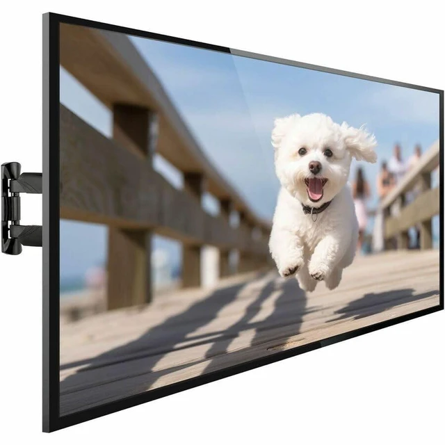 Alt view image 4 of 7 - Mount-It! UL Certified Full Motion TV Wall Mount for Most 32-55 Inch Flat Screen TVs, Articulating TV Bracket Max VESA 400x400, Holds up to 308 lbs, Swivel and Tilt Bracket for 32, 42, 55 inch